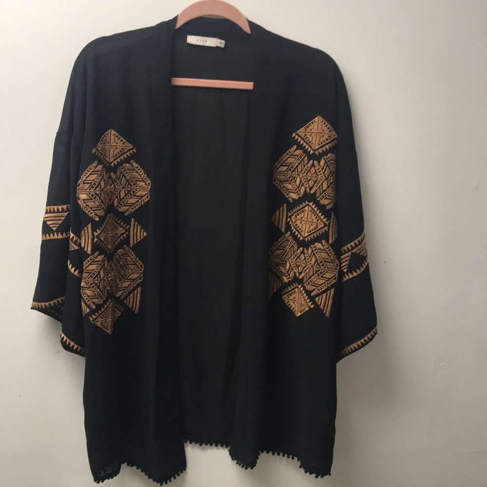 Black and Gold Cardigan